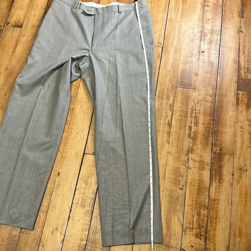 Alfani Mens size 36 Gray Wool Blend Formal Trousers Office, Wedding Etc